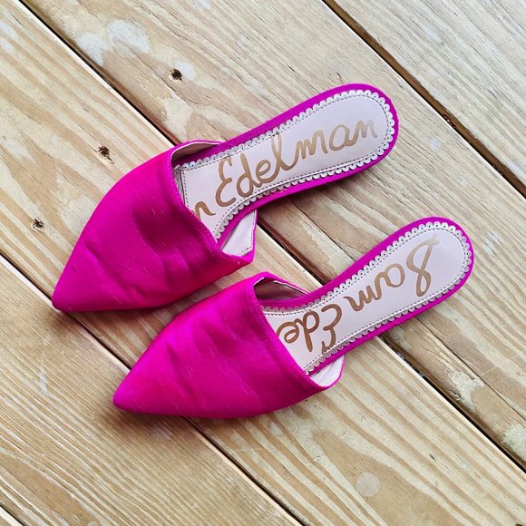 Sam Edelman Shoes - Sam Edelmon Pink Pointed Mules